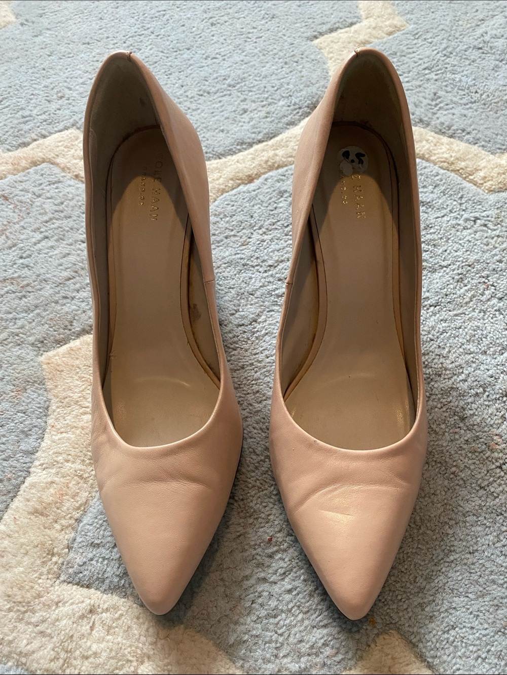 Cole Haan Classic Pointed-Toe Pumps in Blush Pink